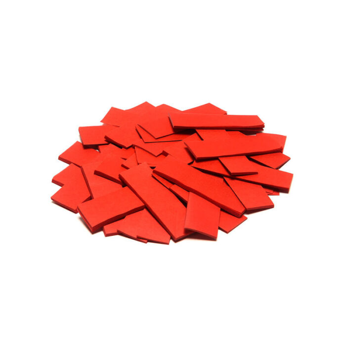 TCM FX - Lassú esésű Konfetti Téglalapok 55x17mm - Piros - 1 kg